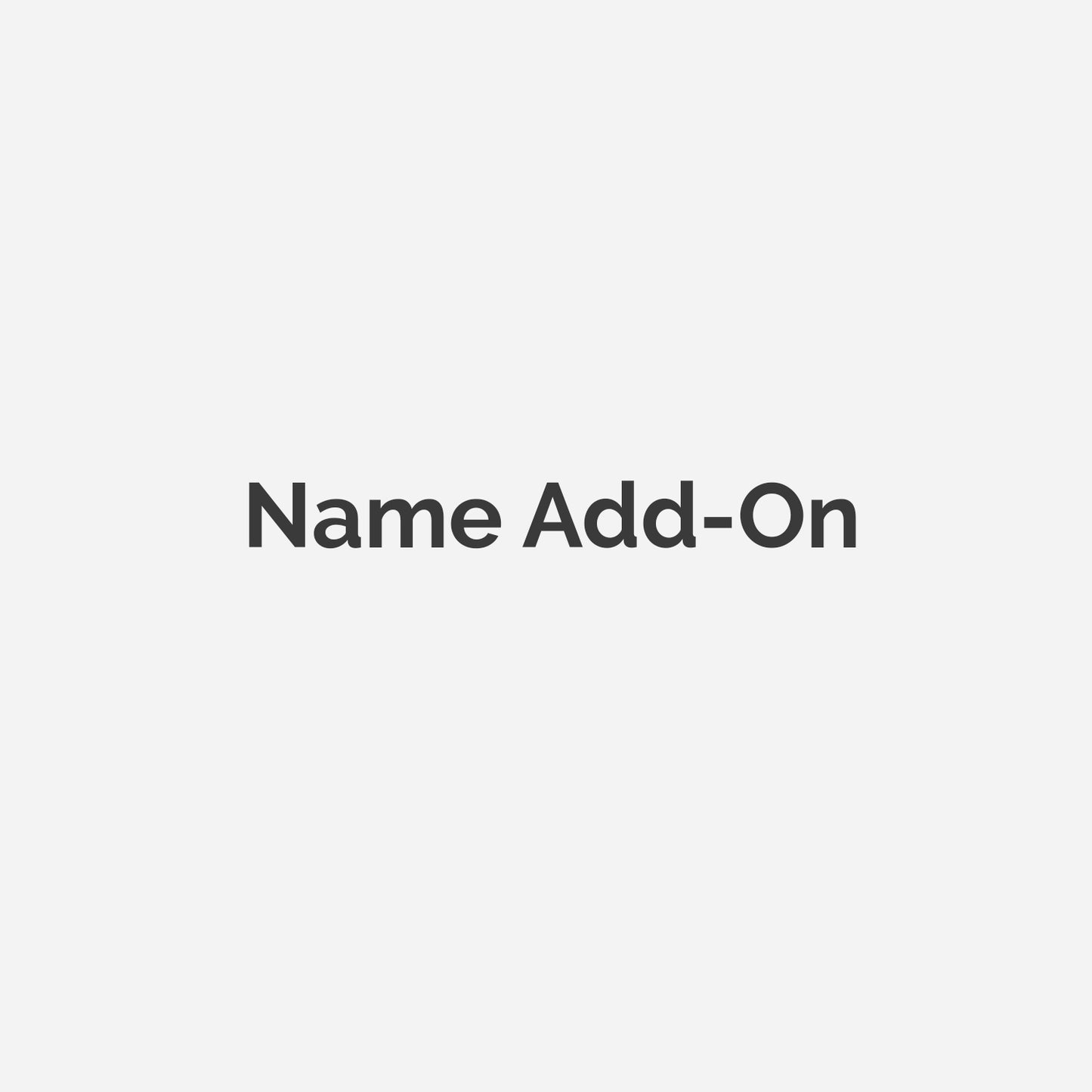 Name Add-On